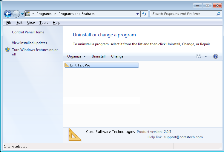 Uninstall Program